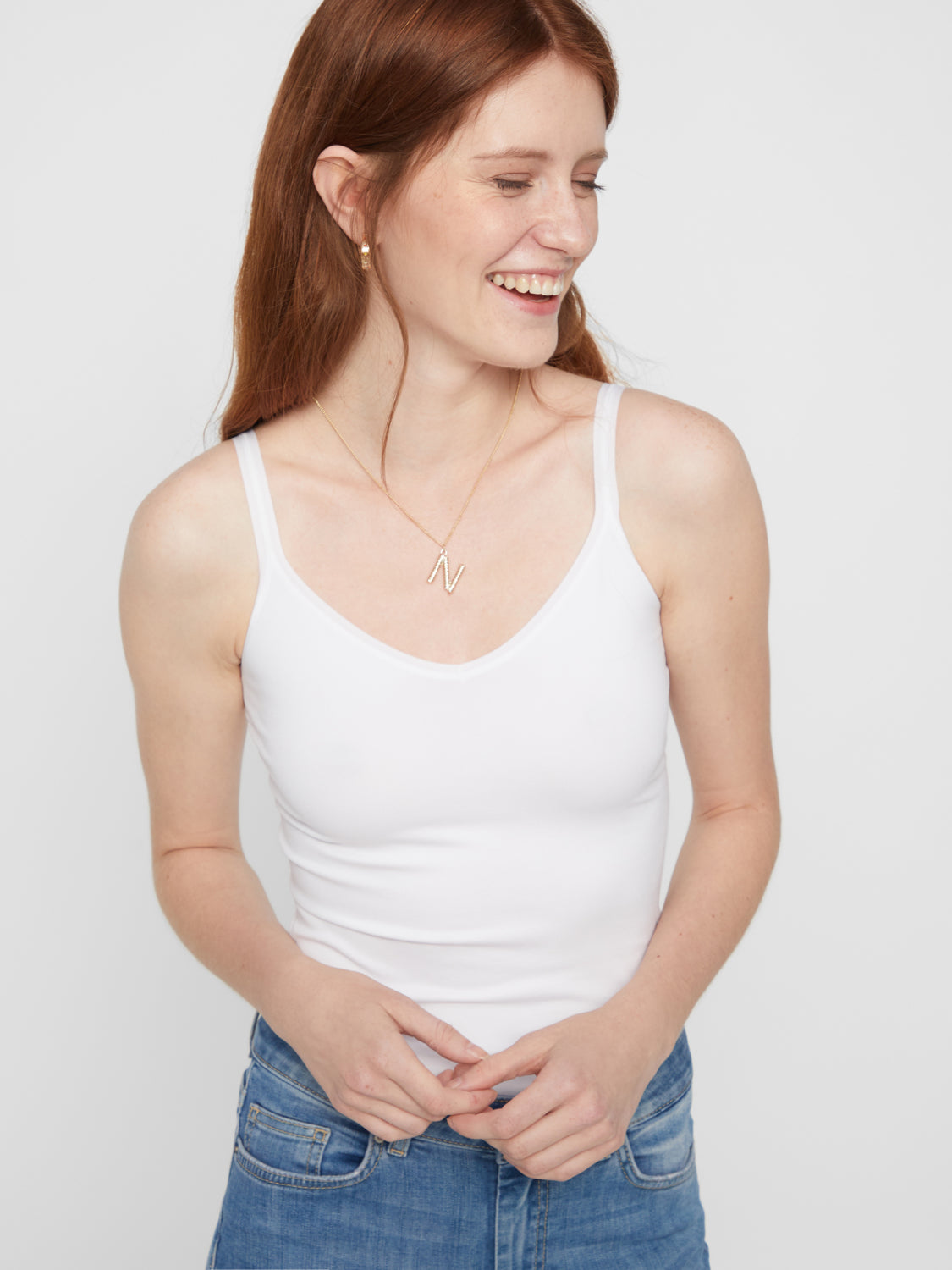 PCPLAIN Singlet - White